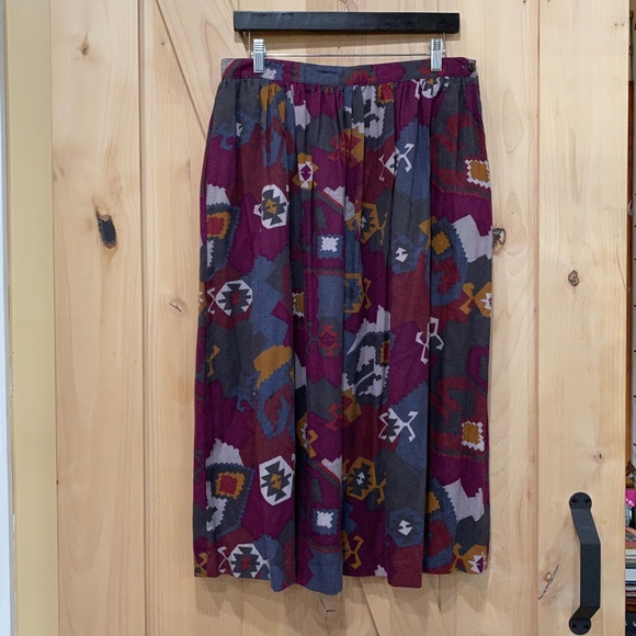 Vintage Aztec Skirt - Picture 1 of 8